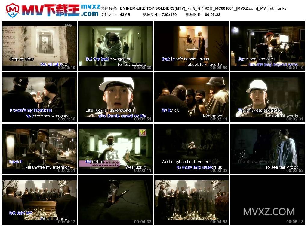 EMINEM-LIKE TOY SOLDIERS(MTV)_英语_流行歌曲_MC801081